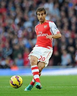 Arsenal V Burnley 2014/15 Prints: Mathieu Flamini in Action: Arsenal vs Burnley, Premier League 2014/15