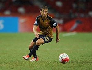 Mathieu Flamini in Action: Arsenal vs Singapore XI, Barclays Asia Trophy (July 15, 2015, Kallang, Singapore)