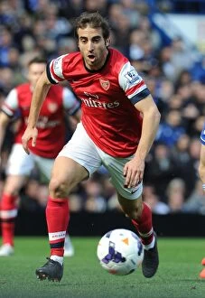 Images Dated 22nd March 2014: Mathieu Flamini in Action: Chelsea vs Arsenal, Premier League 2013-14