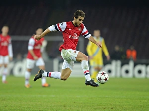 Napoli V Arsenal 2013-14 Prints: Mathieu Flamini in Action: Napoli vs. Arsenal, UEFA Champions League 2013-14