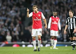 Arsenal v Newcastle United FC Cup 2007-8 Collection: Mathieu Flamini (Arsenal)