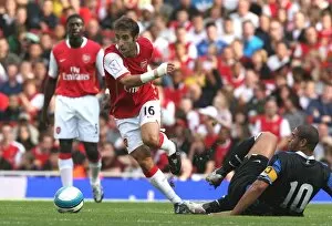 Images Dated 1st August 2007: Mathieu Flamini (Arsenal) Adriano (Inter)