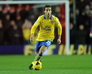 Images Dated 28th January 2014: Mathieu Flamini (Arsenal). Southampton 2: 2 Arsenal. Barclays Premier League. St. Marys Stadium