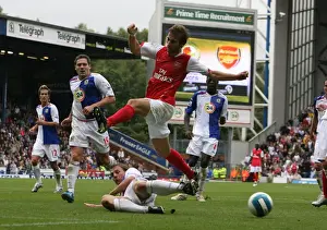 Mathieu Flamini (Arsenal) Stephen Warnock (Blackburn Rovers)