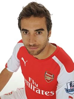 Images Dated 7th August 2014: Mathieu Flamini at Arsenal's 2014-15 Photocall