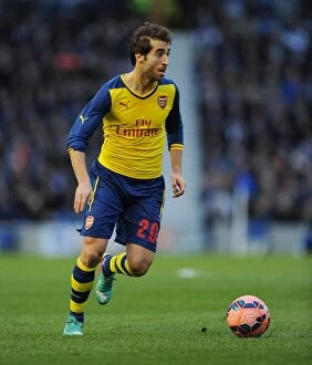 Images Dated 25th January 2015: Mathieu Flamini: Arsenal's Midfield Mastermind in FA Cup Clash vs. Brighton & Hove Albion