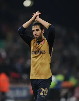 Mathieu Flamini Celebrates Arsenal's Victory over Stoke City: Fans Appreciation (2015-16)