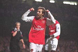 Images Dated 11th December 2006: Mathieu Flamini celebrates scoring Arsenals goal