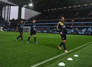 Aston Villa V Arsenal 2015-16 Prints: Mathieu Flamini Prepares for Aston Villa Showdown (Premier League 2015-16)