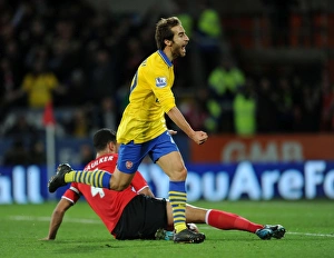 Cardiff City V Arsenal 2013-14 Prints: Mathieu Flamini Scores Arsenal's Second Goal vs. Cardiff City (2013-14)