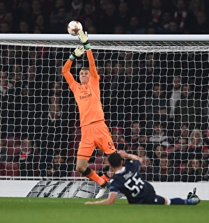 Arsenal V Red Star Belgrade 2017-18 Prints: Matt Macey in Action: Arsenal vs Crvena Zvezda, UEFA Europa League