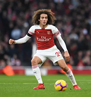Arsenal V Fulham 2018-19 Prints: Matteo Guendouzi in Action: Arsenal vs. Fulham, Premier League 2018-19