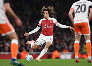 Arsenal V Blackpool Carabao Cup 2018-19 Prints: Matteo Guendouzi in Action: Arsenal vs Blackpool, Carabao Cup 2018-19