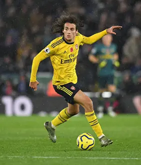 Leicester City V Arsenal 2019-20 Prints: Matteo Guendouzi in Action: Arsenal vs Leicester City, Premier League 2019-20