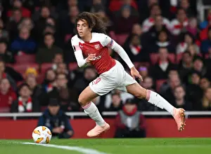 Arsenal V Sporting Clube De Portugal 2018-19 Prints: Matteo Guendouzi: Arsenal's Midfield Marvel in Europa League