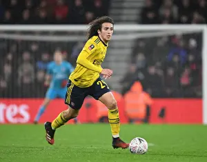 AFC Bournemouth V Arsenal - FA Cup 4th Rd 2020 Prints: Matteo Guendouzi: Arsenal's Midfield Marvel Shines in FA Cup Battle against AFC Bournemouth