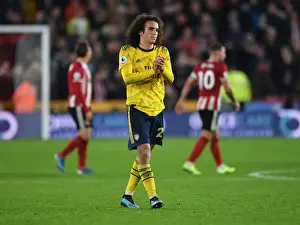 Matteo Guendouzi Celebrates with Arsenal Fans after Sheffield United Victory (2019-20)