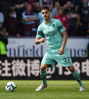 Burnley V Arsenal 2018-19 Prints: Mavropanos in Action: Burnley vs. Arsenal, Premier League 2018-19
