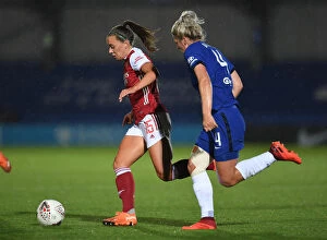 Images Dated 7th October 2020: McCabe vs. Bright: A Continental Cup Showdown - Chelsea Women vs. Arsenal Women