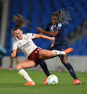 Arsenal Women V Paris Saint-Germain 2020 Prints: McCabe vs. Diani: A Showdown in the UWCL Quarterfinals - Arsenal vs. Paris Saint-Germain