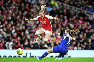Arsenal Women V Chelsea Women 2023-24 Prints: Mead vs. Reiten: Battle of the Stars in Arsenal vs