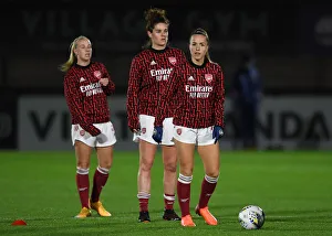 Empty Meadow Park: Arsenal Women vs. Tottenham Hotspur Women - FA Womens Continental League Cup Match Amidst Coronavirus Restrictions