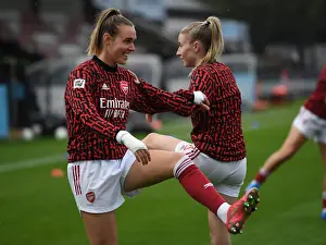 Empty Meadow Park: Arsenal Women vs. West Ham United Women in FA WSL Amidst Coronavirus Pandemic (2020-21)