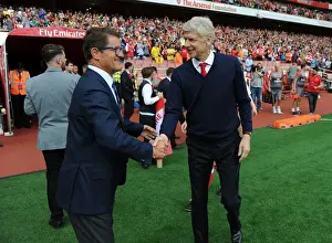 Arsenal Legends V Milan Glorie Prints: A Meeting of Football Legends: Wenger and Capello Reunite at Arsenal vs. Milan
