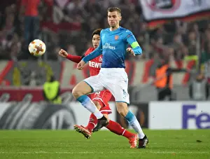 FC Koln V Arsenal 2017-18 Prints: Per Mertesacker: In Action Against 1. FC Koln (UEFA Europa League, 2017)