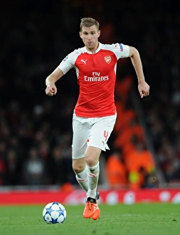Arsenal V Olympiacos 2015/16 Prints: Per Mertesacker in Action: Arsenal vs. Olympiacos, UEFA Champions League 2015/16