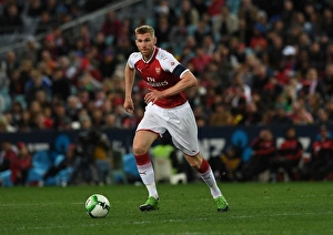 Per Mertesacker in Action: Arsenal vs. Western Sydney Wanderers (Sydney, 2017)