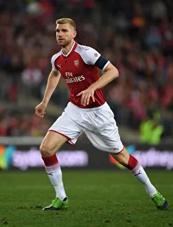 Sydney Western Wanderers V Arsenal 2017-18 Prints: Per Mertesacker in Action: Arsenal vs. Western Sydney Wanderers (Sydney, 2017)