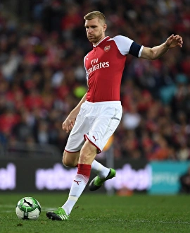Sydney Western Wanderers V Arsenal 2017-18 Prints: Per Mertesacker in Action: Arsenal vs. Western Sydney Wanderers, Sydney 2017
