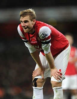Per Mertesacker in Action: Arsenal vs Fulham, Premier League 2012-13