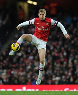 Arsenal V Swansea 2012-13 Prints: Per Mertesacker in Action: Arsenal vs Swansea City, 2012-13 Premier League