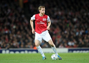 Arsenal V Marseille 2011-12 Prints: Per Mertesacker (Arsenal). Arsenal 0: 0 Marseille. UEFA Champions League