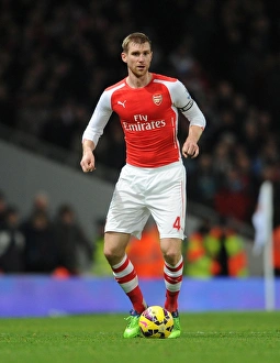 Per Mertesacker (Arsenal). Arsenal 1: 0 Southampton. Barclays Premier League. Emirates Stadium