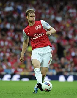 Per Mertesacker (Arsenal). Arsenal 1: 0 Swansea City. Barclays Premier League