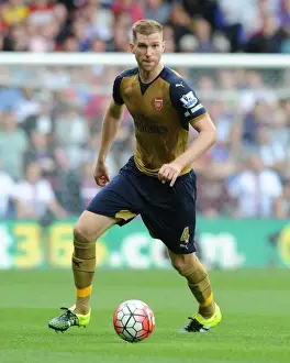 Crystal Palace V Arsenal 2015-16 Prints: Per Mertesacker of Arsenal Faces Off at Crystal Palace: Premier League 2015-16