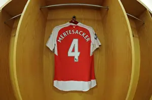 Per Mertesacker (Arsenal) kit. Arsenal 0: 2 West Ham United. Barclays Premier League
