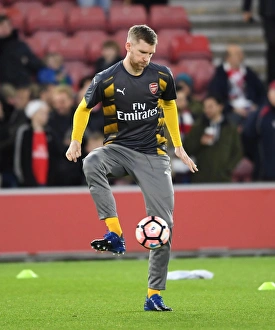 Southampton v Arsenal FA Cup 2016-17 Gallery: Per Mertesacker (Arsenal). Southampton 0: 5 Arsenal. FA Cup 4th Round. St. Marys Stadium