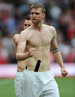 Per Mertesacker: Arsenal vs. Tottenham Hotspur, Premier League 2013-14 - Post-Match Intensity