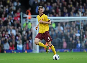 Per Mertesacker (Arsenal). West Ham United 1: 3 Arsenal. Barclays Premier League