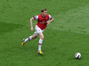 Arsenal V Manchester United 2012-13 Prints: Per Mertesacker: Arsenal's Unyielding Shield vs. Manchester United (2012-13)