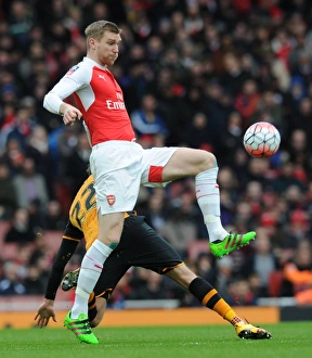 Per Mertesacker in FA Cup Action: Arsenal vs Hull City