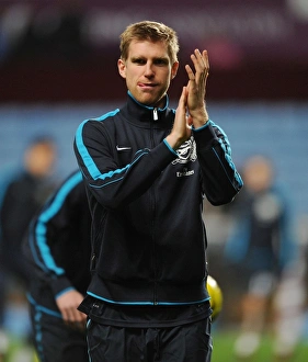 Aston Villa V Arsenal 2011-12 Prints: Per Mertesacker: Focused Ahead of Aston Villa vs. Arsenal (Premier League, 2011)