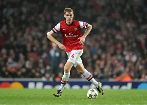 Per Mertesacker Focuses in Arsenal's UEFA Champions League Clash Against Schalke 04 (2012-13)