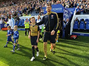 Leicester City V Arsenal 2015/16 Prints: Per Mertesacker Leads Arsenal Against Leicester City in Premier League Showdown, 2015