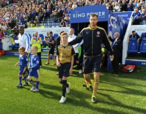 Leicester City V Arsenal 2015/16 Prints: Per Mertesacker Leads Arsenal Against Leicester City in Premier League Showdown, 2015