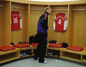 Arsenal V West Ham United 2012-13 Prints: Per Mertesacker: Steeling Focus before Arsenal's Battle against West Ham United